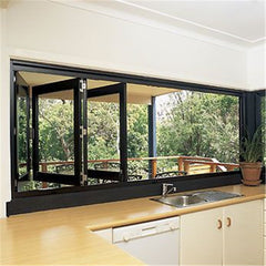 Topwindow Aluminium Cheap Folding Window Aluminum Bi Fold Bifold Windows Price on China WDMA