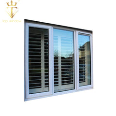 Topwindow Sydney European Single Double Slider 3-panel Tilt-and-turn Folding-Sliding Inward Span with top arch Awning Windows on China WDMA