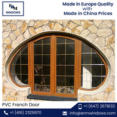 Triple Glazing PVC French Door at Least Price on China WDMA