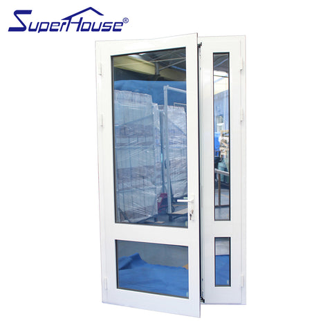 Triple glazed glass Son-mother french doors aluminum swing door on China WDMA