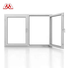 Two Panels Horizontal Open Plastic Sliding Single Pane Casement Window Horizontal Pivot Windows on China WDMA