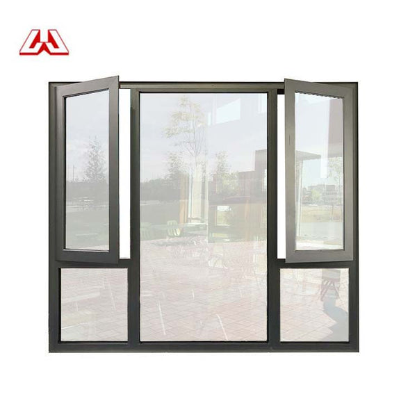 Two Panels Horizontal Open Plastic Sliding Single Pane Casement Window Horizontal Pivot Windows on China WDMA