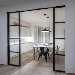 Barn Doors Large Hidden Aluminum Barn Door Glass Sliding With Aluminum Hardware Kit Pocket Door Systems