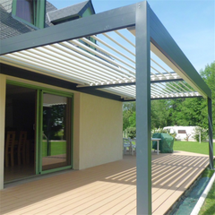 Outdoor Modern Outdoor Bioclimatic Gazebo Aluminum Opening Roof System Pergola With Led Pergola