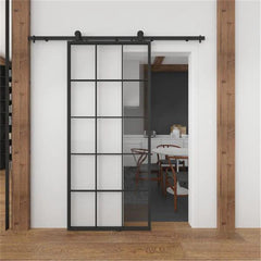 Sorento Pocket Door Frosted Glass Interior Closet Pocket Door With Black Steel Frame Steel Outdoor Pocket Door