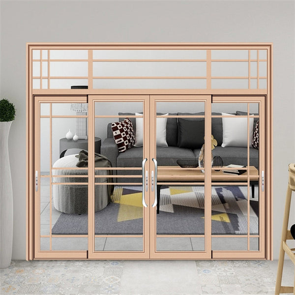 Aluminum Sliding Stacking Door Cheap Price Gold White Aluminum Sliding Doors Glass Sliding Door Aluminum Frame