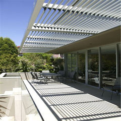 Modern Outdoor Customized Adjustable Waterproof Louvered Roof Motorized Aluminum Pergola