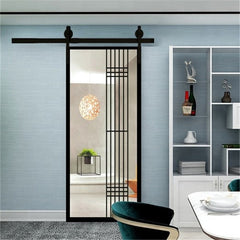 Sorento Pocket Door Frosted Glass Interior Closet Pocket Door With Black Steel Frame Steel Outdoor Pocket Door