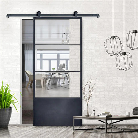 Kitchen Pocket Door Factory Latest Wholesale Bathroom Interior Modern Sliding Pocket Door Exterior Steel Aluminum Pocket Door