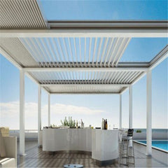 Modern Sunshade Outdoor Opening Roof System Pergola Cheap Price Aluminum Pergola Aluminum Aluminum Pergola Shutters Roof