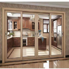 Hotel Automatic Glass Sliding Door European Design Aluminum Tinted Lowes Sliding Glass Patio Door By The Handle Arc Sliding Door