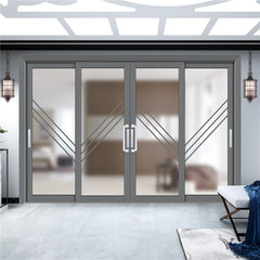 Aluminum Sliding Door System Double Glass Aluminum  Sliding  Folding  Door Price Of Aluminum Sliding Door