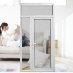 UPVC Bathroom Door Double Glass Swing Casement French UPVC Glass Door on China WDMA