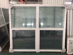 UPVC home windows designs , PVC sliding window with mosquito nets cost-effective pvc french window design on China WDMA