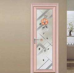 UPVC low price casement bathroom door waterproof security door glass french casement door on China WDMA