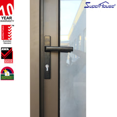 USA Florida Hurricane Impact Doors Windows Airtight Aluminum Interior Casement Glass Doors on China WDMA