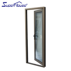 USA Florida Hurricane Impact Doors Windows Airtight Aluminum Interior Casement Glass Doors on China WDMA