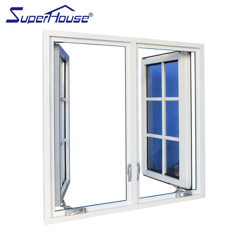 USA popular type crank casement window french window with mosquito net on China WDMA