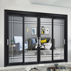 Modern Strong Rv Sliding Doors Thermal Broken  Narrow  Sliding Glass Barn Doors Exterior Second Hand Aluminum Sliding Doors