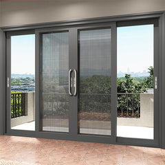 Aluminum Sliding Door Thailand Hurricane Impact Slat Sliding Door  With Good Performance System Air Tight Sliding Door