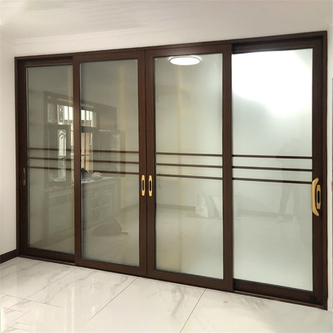 Sliding Bedroom Doors Residential System Triple Doors Sliding Aluminum With Fly screen Decorative Sliding Glass Doors