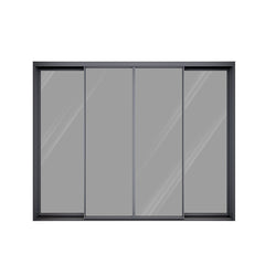 Lift And Slide Door Thermal Break Double Glass Kitchen Sliding Door Aluminum Sliding Glass Wall System Sliding Door Bumper