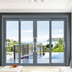 Decorative Sliding Door Grills Thermally Break System Used Aluminum Glass Sliding Door For Sale Accordion Sliding Door