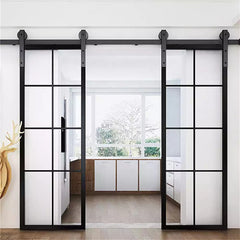 Sorento Pocket Door Frosted Glass Interior Closet Pocket Door With Black Steel Frame Steel Outdoor Pocket Door