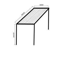 Aluminum New 2021 Outdoor Sunshade Aluminum 10X10 Metal Gazebo Modern Pergola