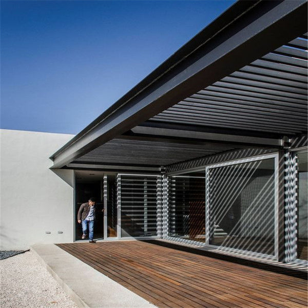 Modern 4X3 OEM  Size Waterproof Garden Pergola Aluminum With Louver Blades Aluminum Pergola