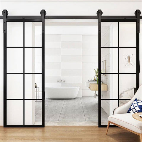 Pocket Door Laminate Factory Glass Designed Exterior Sliding Accordion Pocket Doors Aluminum Glass Double Pocket Doors