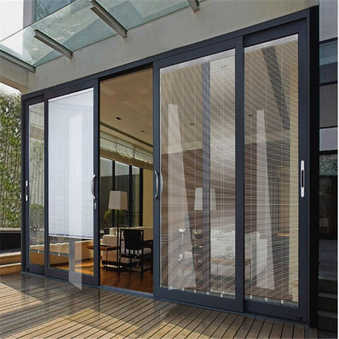 Lift And Slide Door Thermal Break Double Glass Kitchen Sliding Door Aluminum Sliding Glass Wall System Sliding Door Bumper