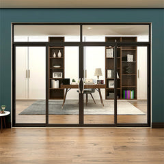 2021 Hot Sell Sliding Door Frameless Aluminum Interior Noiseless Sliding Door From Factory  Huge Sliding Door