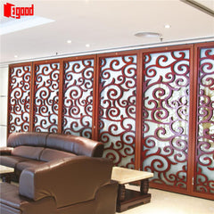 Unframed sliding glass doors movable glass partition door for office shop store on China WDMA