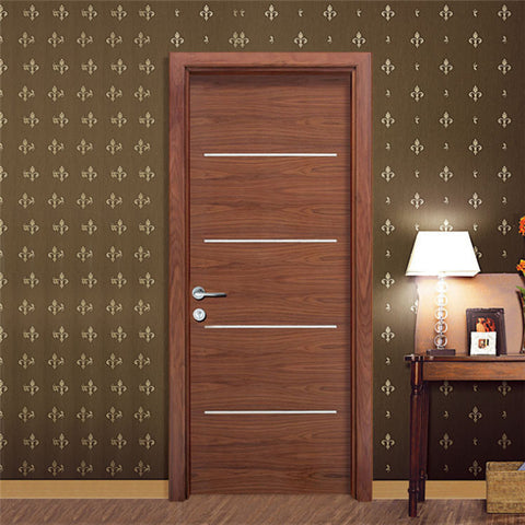 Veneer laminated wood door cheap wood fire door on China WDMA