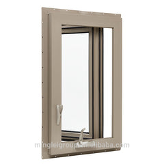 Vinyl double hung window, pvc plastic double glazed window