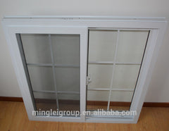 Vinyl double hung window, pvc plastic double glazed window