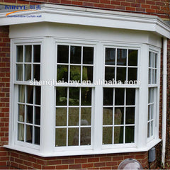 Vinyl frame single hung windows with double glazed on China WDMA