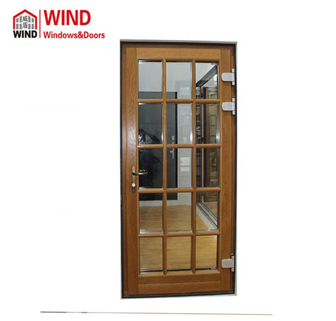 WIND latest French style grill design copper wood window and door for sale on China WDMA