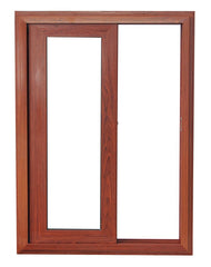 Weather resistant aluminium wooden powder coated small sliding windows on China WDMA