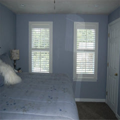 White Color L/Z Louvre Frame Louvre Furniture Shutter Door on China WDMA