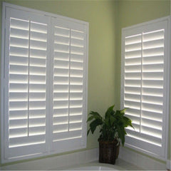 White basswood mid rod bifold tier on tier style customized plantation windows shutter on China WDMA