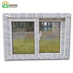 White color PVC frame impact low e glass windows sliding window grills design pictures on China WDMA