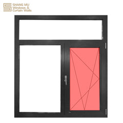 White glass window single hung aluminium casement window for office on China WDMA