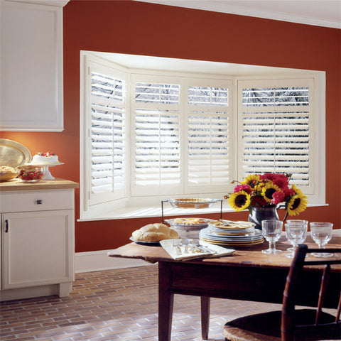 Wholesale half price china blinds factory custom outdoor pvc window plantation shutters on China WDMA