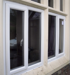 Windows and doors manufacturer triple glazed cheap french style upvc /pvc fixed glass windows on China WDMA