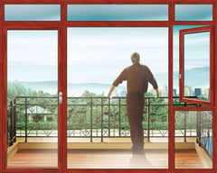 Wood Grain uPVC Sliding Double Glazing Glass Window and Door on China WDMA