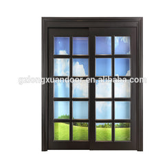 Wooden glass double external french doors design on China WDMA