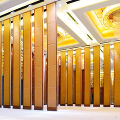 Wooden soundproof sliding folding door partition wall for church Masjid mosque temple on China WDMA