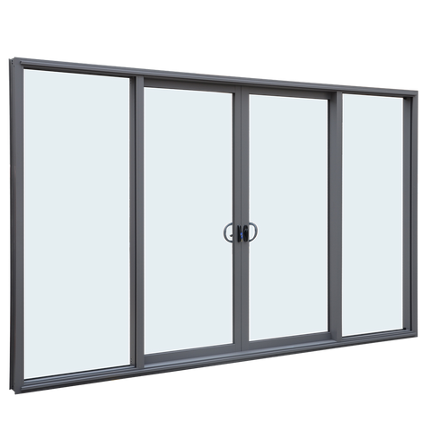 YY Australian standards AS2047 Double Glass Thermally Broken Aluminium Sliding Door on China WDMA